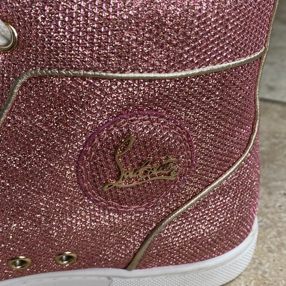 Christian Louboutin Glitter Pink Sneakers - Picture 15 of 16